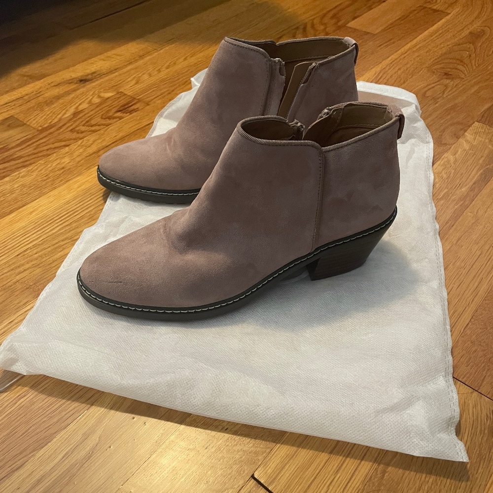 Sam Edelman Tan Pryce Suede Booties
